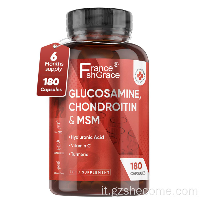 Supplemento sanitario congiunto MSM mantengono capsule di condroitina